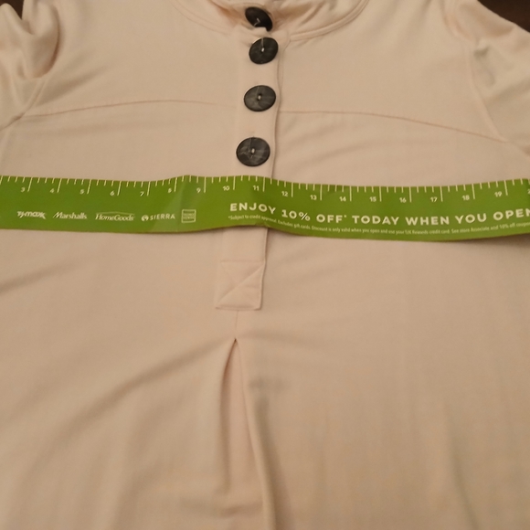 Ali Miles 3/4 sleeve top; soft pink; size xl - Picture 8 of 9